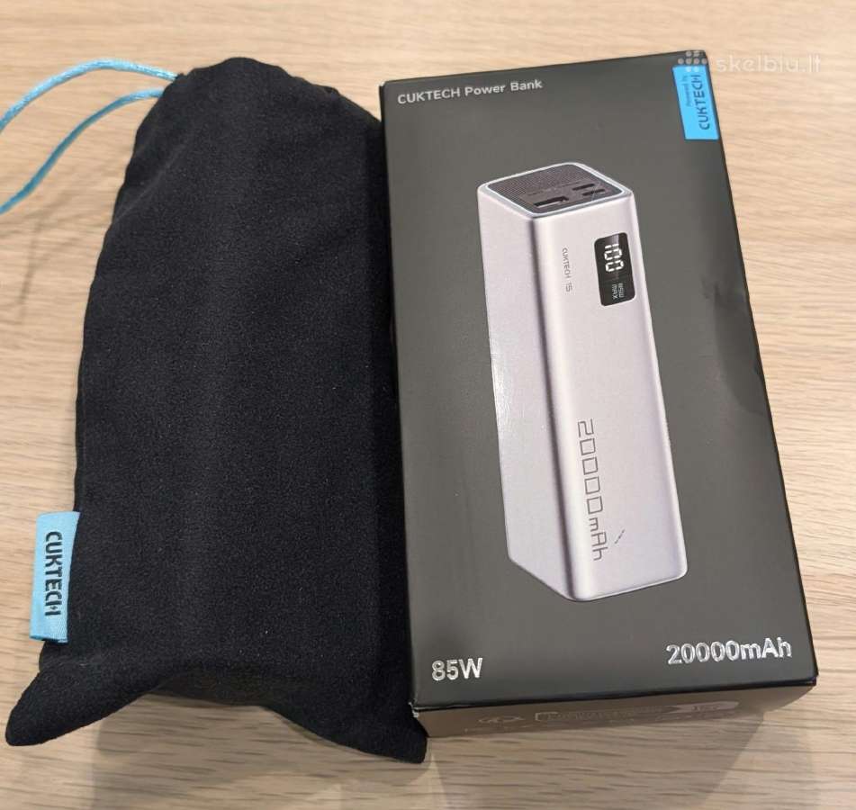 Cuktech 15 Pb200 20 000 mah, 85 W power bank - nuotraukos Nr. 9
