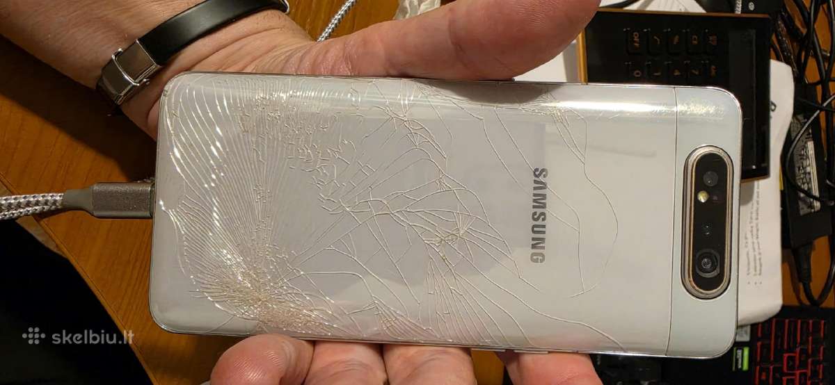 Samsung Galaxy A80 (suskilęs, dalims / donorui, - nuotraukos Nr. 2
