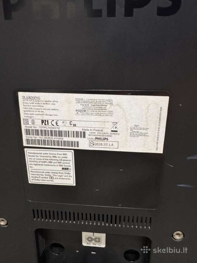 Philips 32 LCD televizorius – 3 Hdmi jungtys - nuotraukos Nr. 4