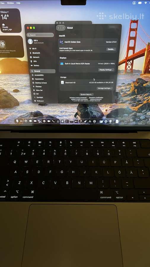 MacBook pro m2 pro - nuotraukos Nr. 3