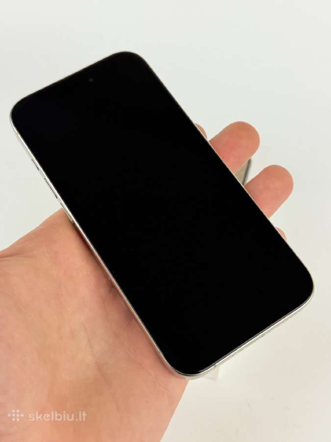 iPhone 15 Pro 256 Natural Titanium 10/10 - nuotraukos Nr. 6