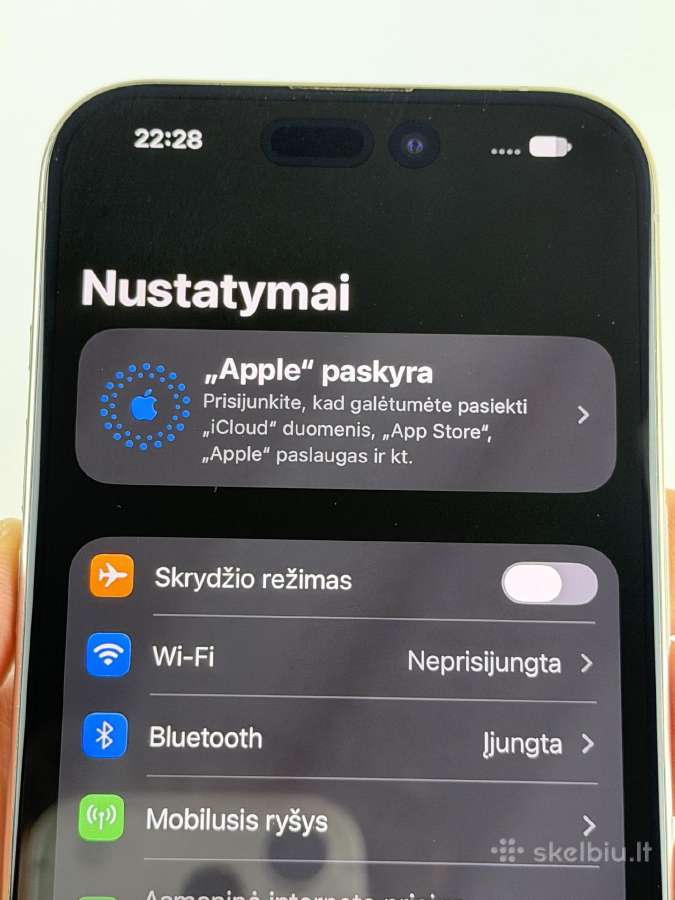 iPhone 15 Pro 256 Natural Titanium 10/10 - nuotraukos Nr. 11