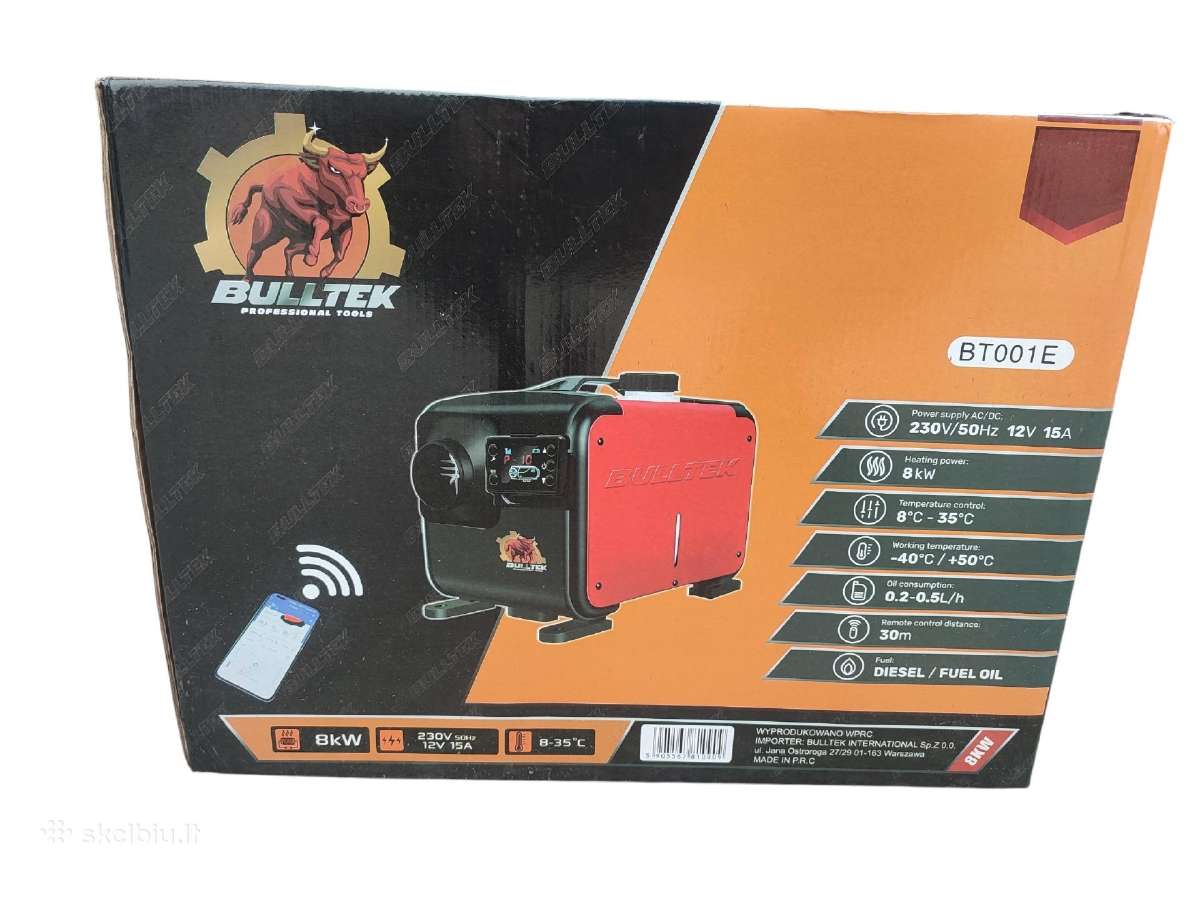 Dyzelinis šildytuvas webasta Bulltek Bt001e 8kw - nuotraukos Nr. 6