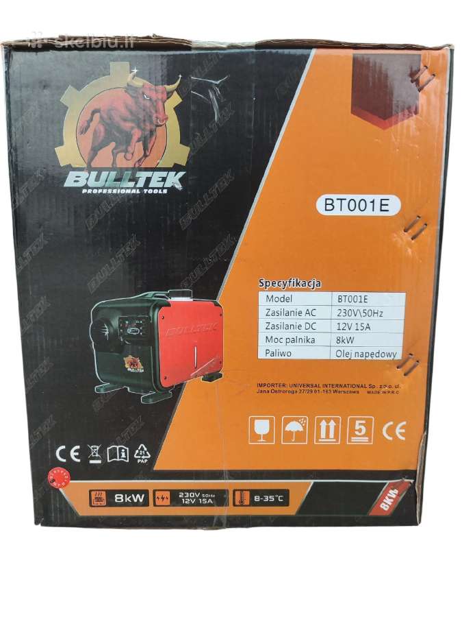 Dyzelinis šildytuvas webasta Bulltek Bt001e 8kw - nuotraukos Nr. 7