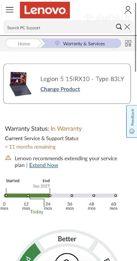 Legion 5 15irx10 Lenovo Rtx 24gb RAM - nuotraukos Nr. 6