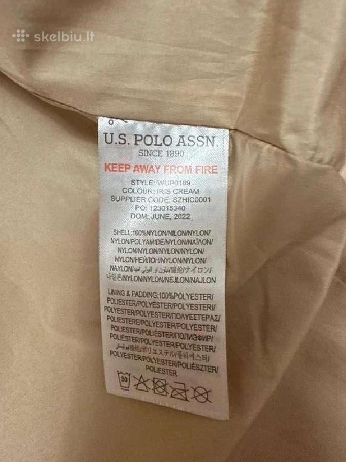 U.s. Polo Assn. dygsniuota striukė - nuotraukos Nr. 4
