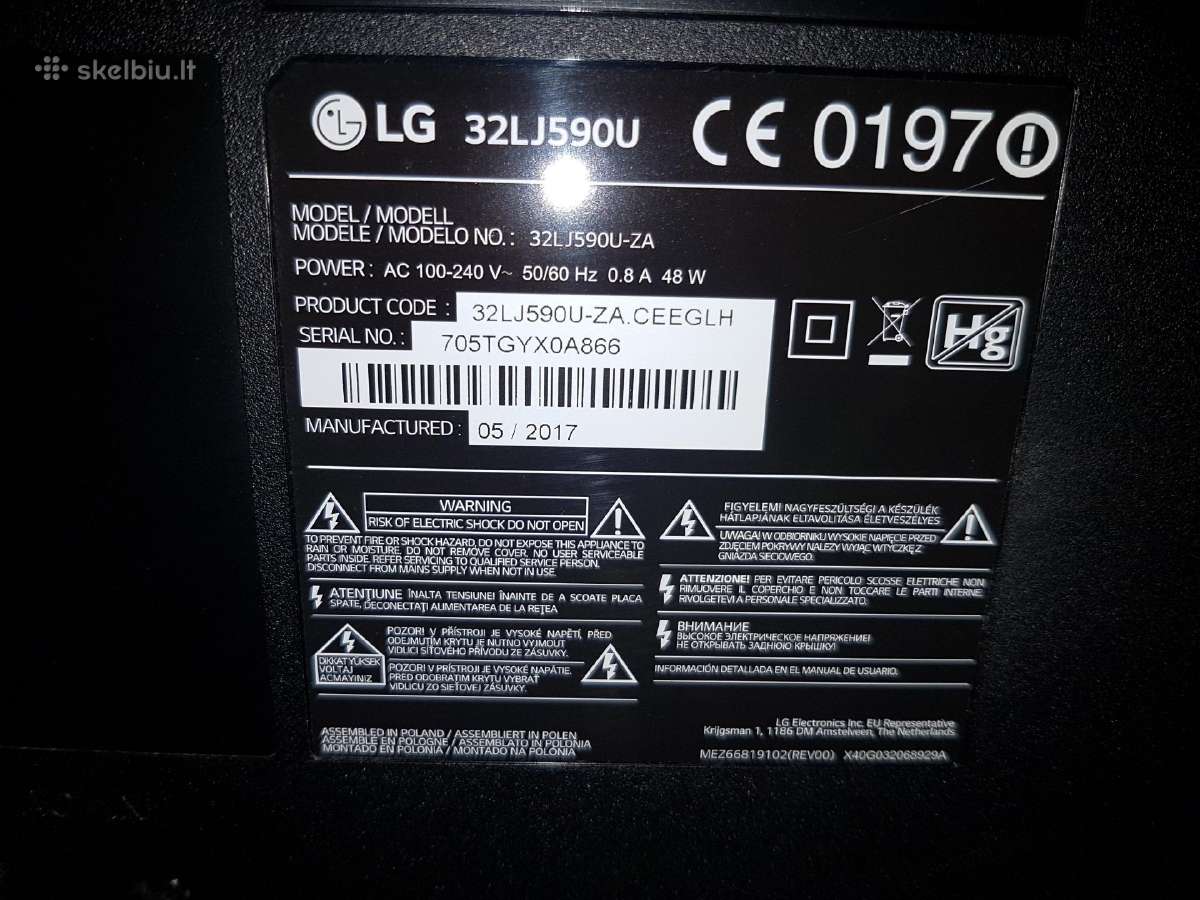 LG 32lj590u-za išmanusis televizorius - nuotraukos Nr. 2