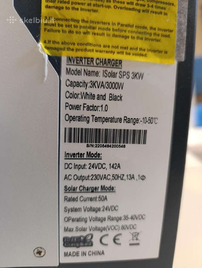 Inverter Charger / Inverteriai - nuotraukos Nr. 2