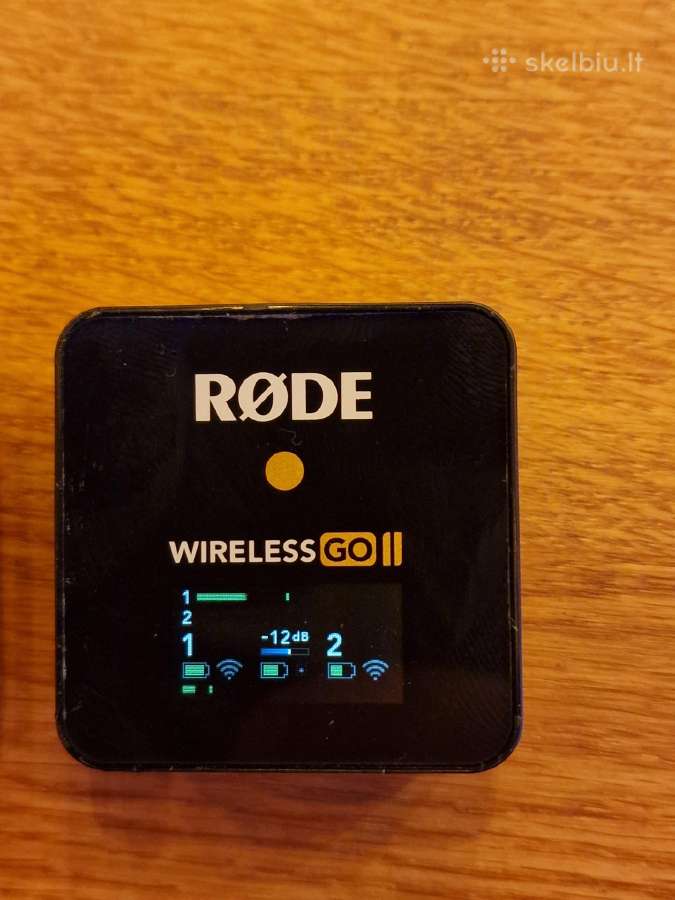 Rode Wireless Go II – 2 siųstuvai + imtuvas - nuotraukos Nr. 3