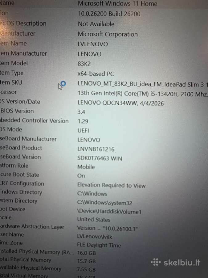 Lenovo ideapad 3 - nuotraukos Nr. 3