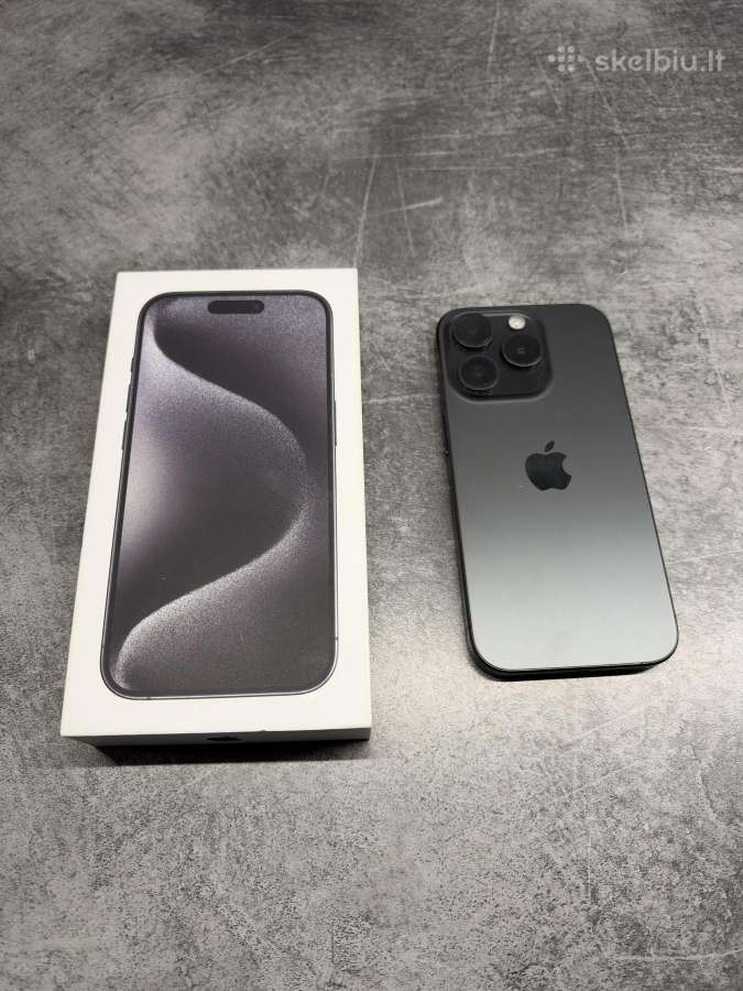 Parduodamas iPhone 15 Pro 128 GB pilnas komplektas - nuotraukos Nr. 2