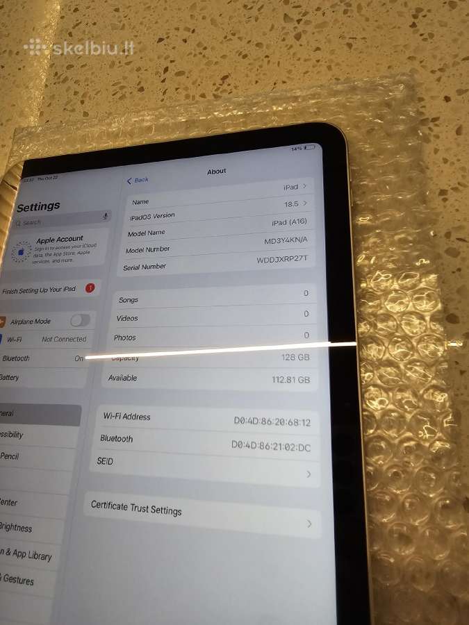 Apple iPad 11 2025m A16 128gb WiFi - nuotraukos Nr. 2