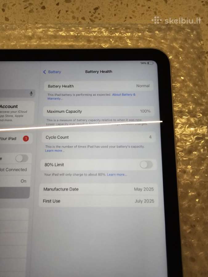 Apple iPad 11 2025m A16 128gb WiFi - nuotraukos Nr. 3