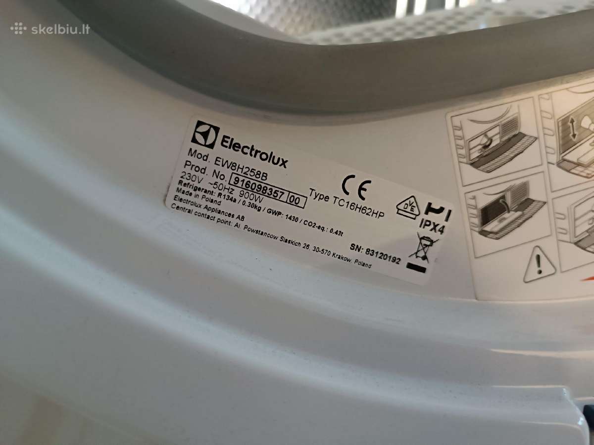 Džiovyklė Electrolux - nuotraukos Nr. 4