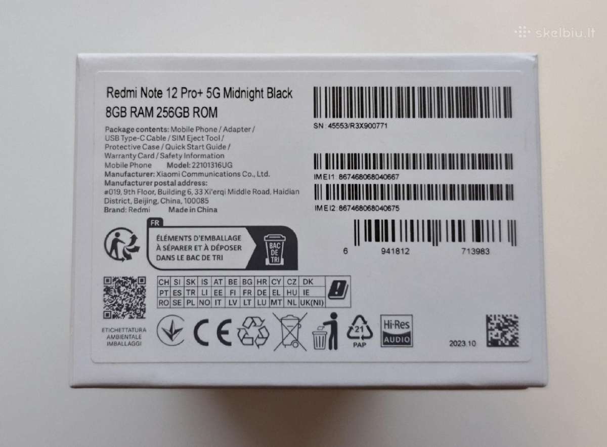 Xiaomi Redmi Note 12 Pro+ 5G - nuotraukos Nr. 6