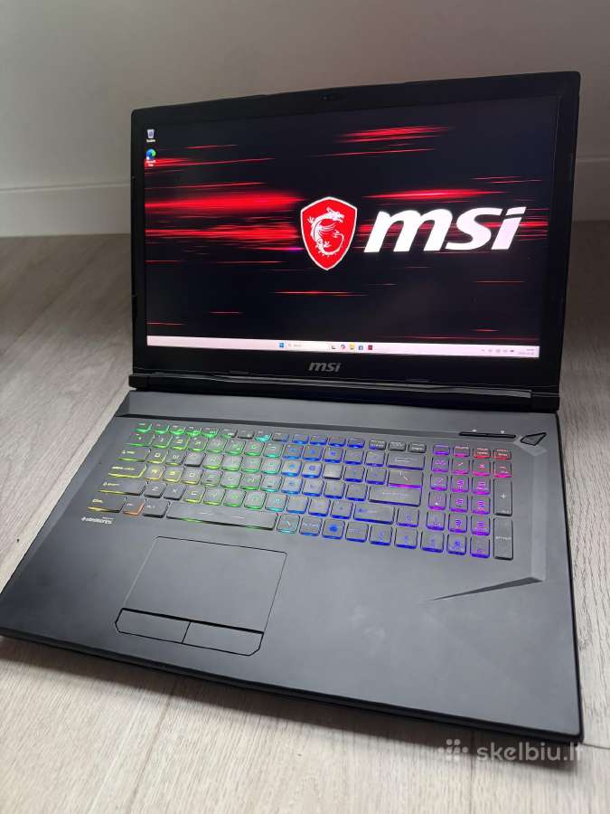 Msi Ge73 17c5 i7, Gtx1070 8gb, 16gb RAM - nuotraukos Nr. 2
