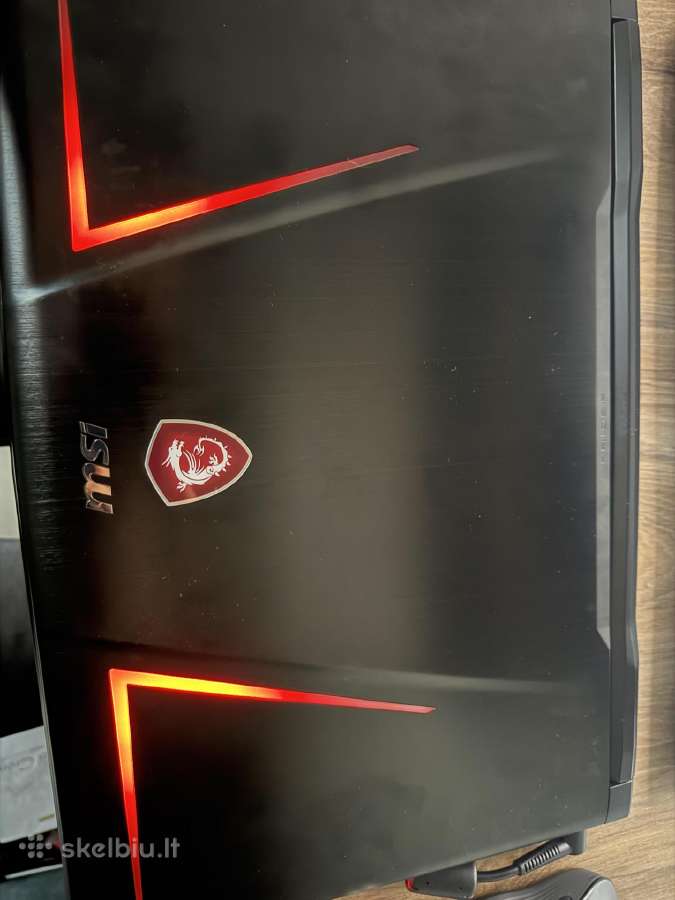 Msi Ge73 17c5 i7, Gtx1070 8gb, 16gb RAM - nuotraukos Nr. 3