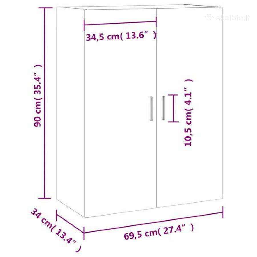 Prie sienos montuojama spintelė vidaxl(828436) - nuotraukos Nr. 6