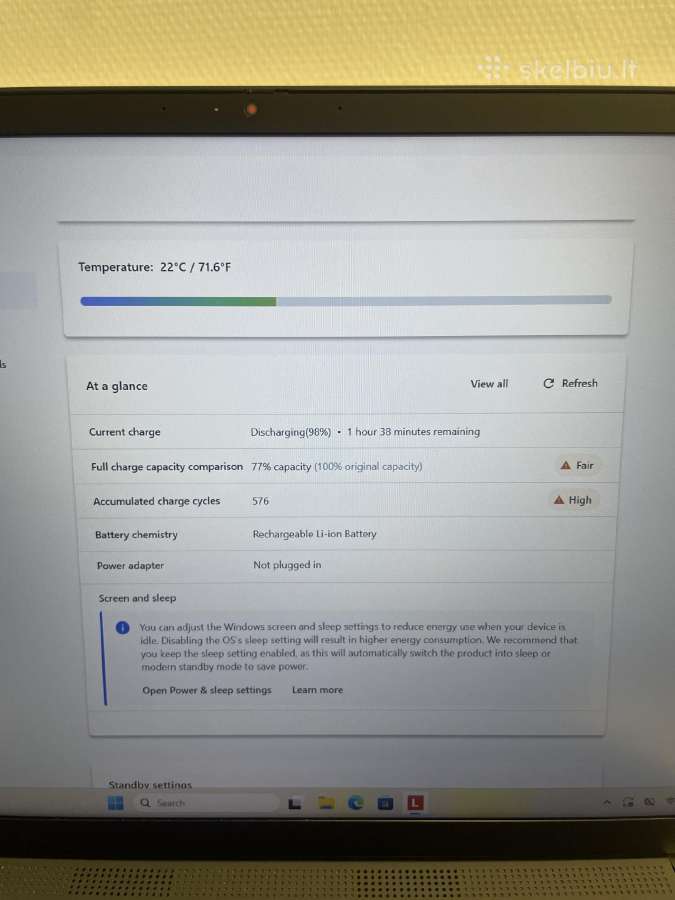Lenovo Thinkpad T16 Gen 1 i5-1245u 16gb 512gb SSD - nuotraukos Nr. 7
