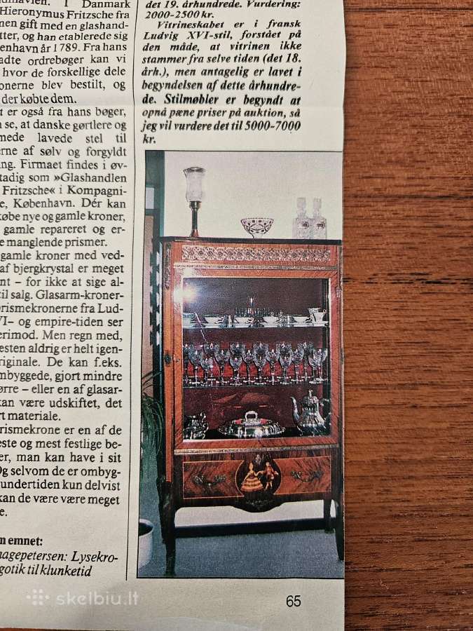 Antikvarinė Liudviko XVI stiliaus vitrina - nuotraukos Nr. 25
