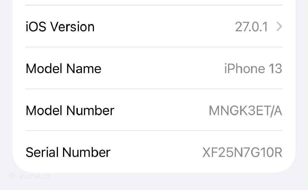 Parduodu iPhone 13, 128 GB - nuotraukos Nr. 14