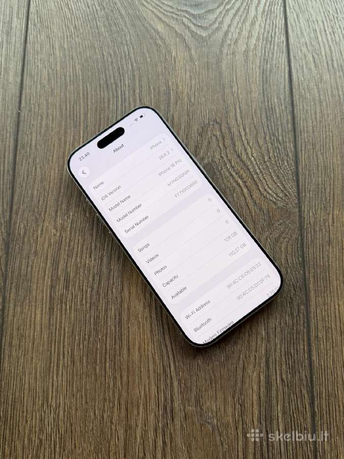 Apple iPhone 16 Pro 128gb Natural Titanium - nuotraukos Nr. 8