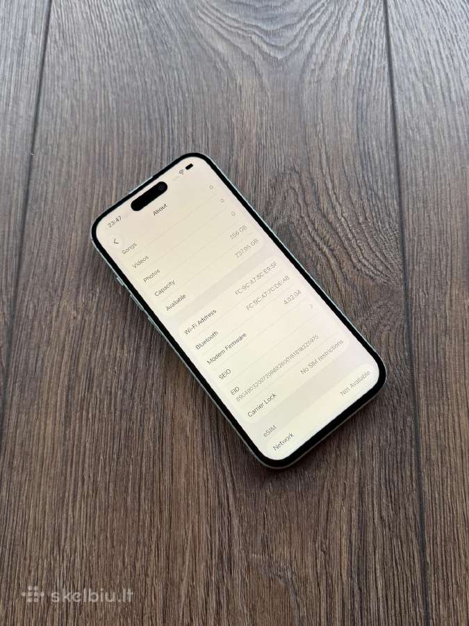 Apple iPhone 15 256gb Green - nuotraukos Nr. 6