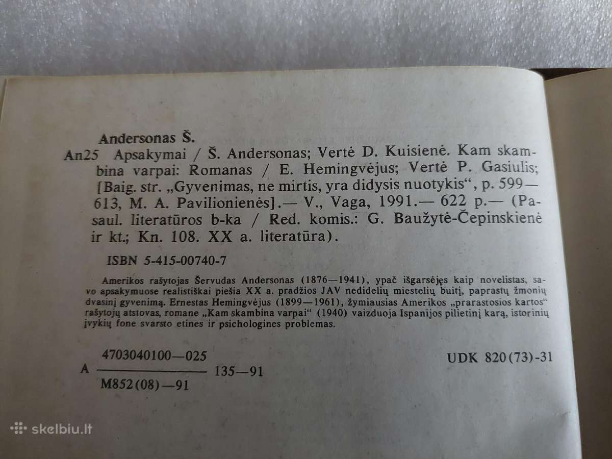 Apsakymai * Kam skambina varpai - nuotraukos Nr. 5