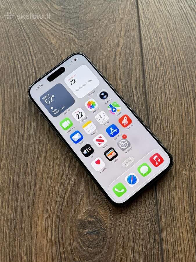 Apple iPhone 15 Pro 128gb Black Titanium - nuotraukos Nr. 4