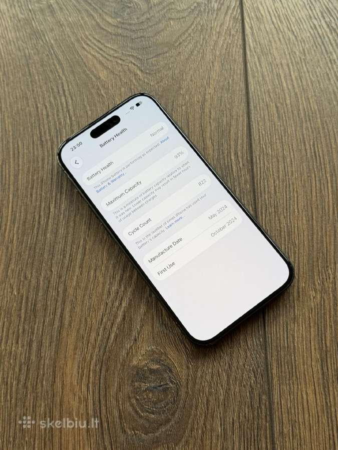 Apple iPhone 15 Pro 128gb Black Titanium - nuotraukos Nr. 6