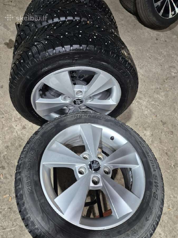Škoda r16 diskai su zieminem padangom - nuotraukos Nr. 3