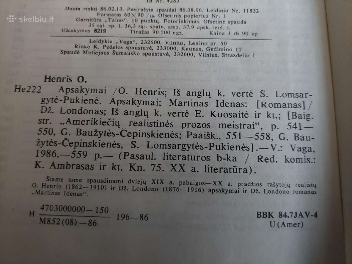 Apsakymai * Martinas Idenas - nuotraukos Nr. 4