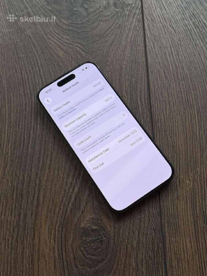 Apple iPhone 15 Pro 128gb Blue Titanium BH:100% - nuotraukos Nr. 6