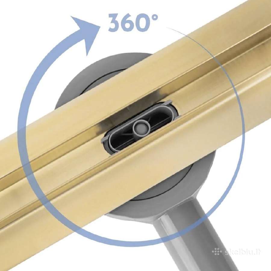 Dušo latakas Slim 360 Brush Gold – matinis - nuotraukos Nr. 3