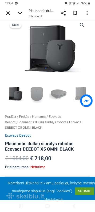Parduodu robota siurbli - nuotraukos Nr. 2