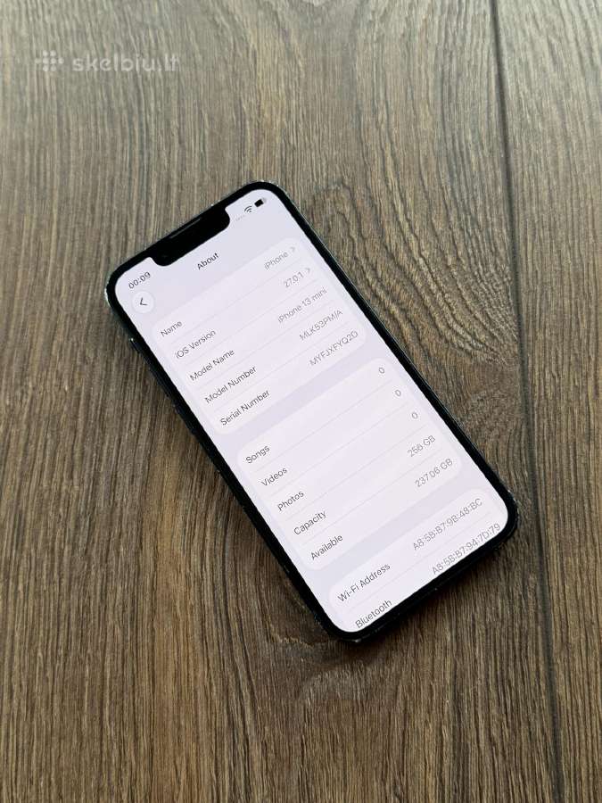Apple iPhone 13 Mini 256gb Midnight - nuotraukos Nr. 7