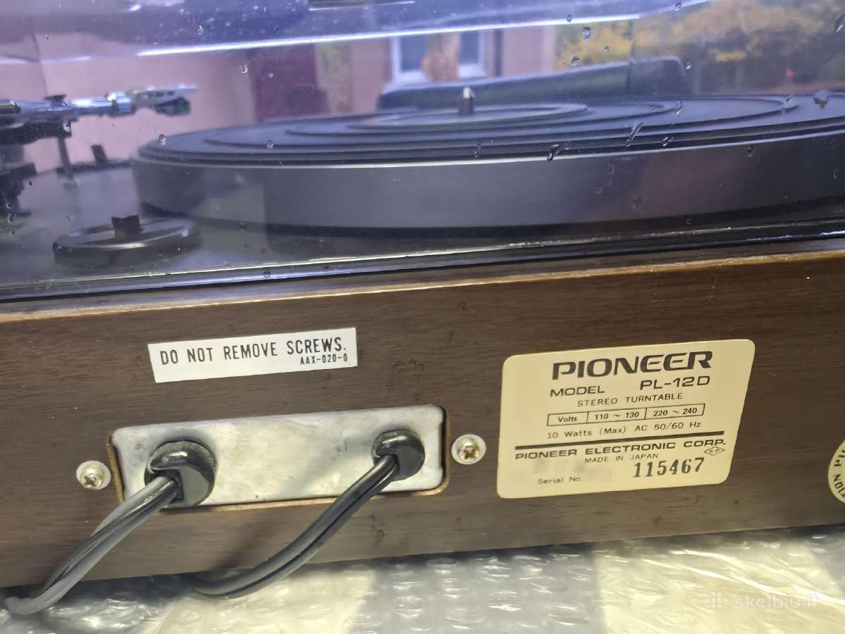 Pioneer pl12d patefonas - nuotraukos Nr. 4