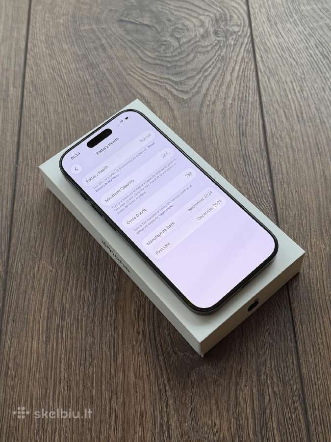 Apple iPhone 16 Pro 128gb Black Titanium - nuotraukos Nr. 6