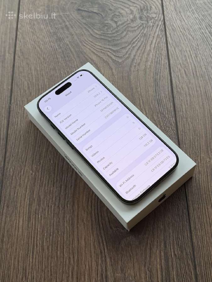 Apple iPhone 16 Pro 128gb Black Titanium - nuotraukos Nr. 7