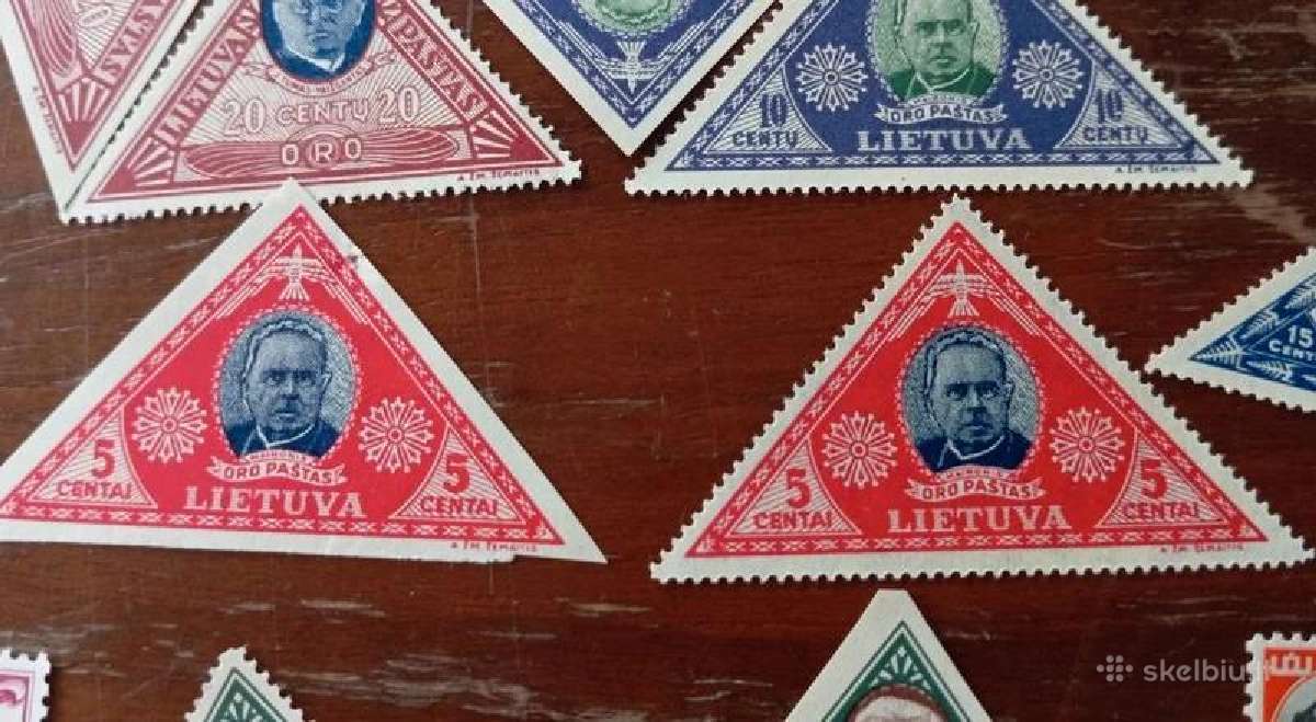 Smetoninės Lietuvos pašto ženklai (17 vnt. - nuotraukos Nr. 4