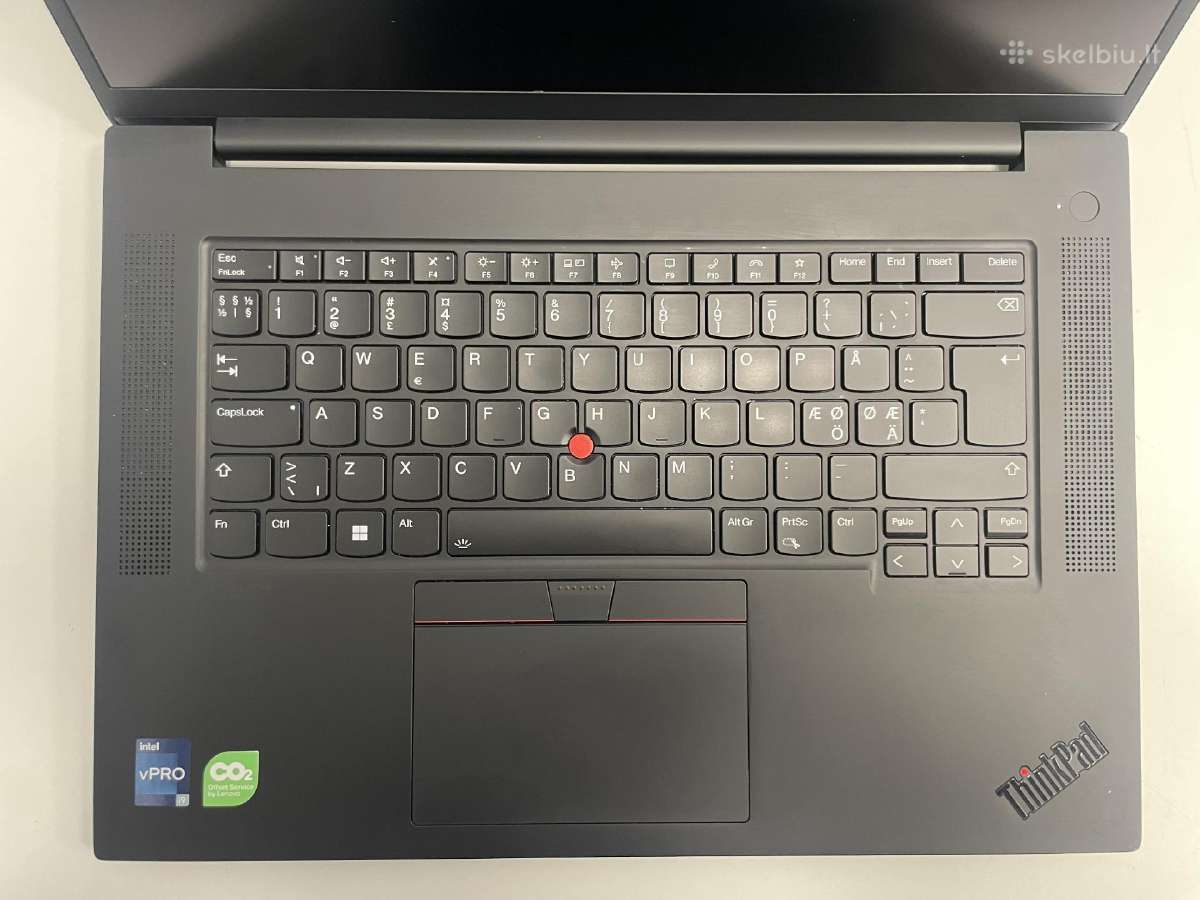 Lenovo Thinkpad P1 Gen6 i9-13900h 1tb SSD 32gb RAM - nuotraukos Nr. 5