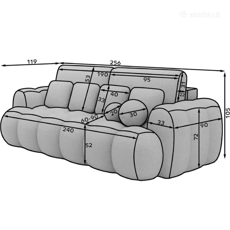Sofa - lova - nuotraukos Nr. 5