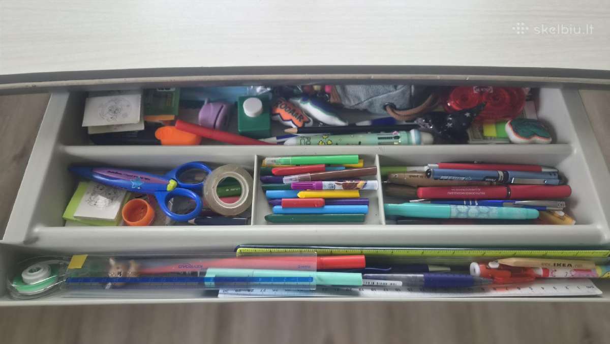 Rašomasis stalas su kėde - nuotraukos Nr. 4