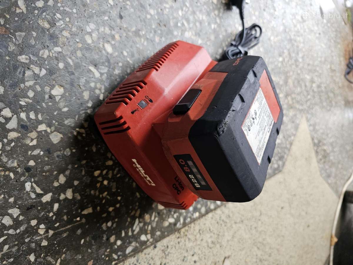 Parduodu Hilti B22 baterija su pakroveju - nuotraukos Nr. 3