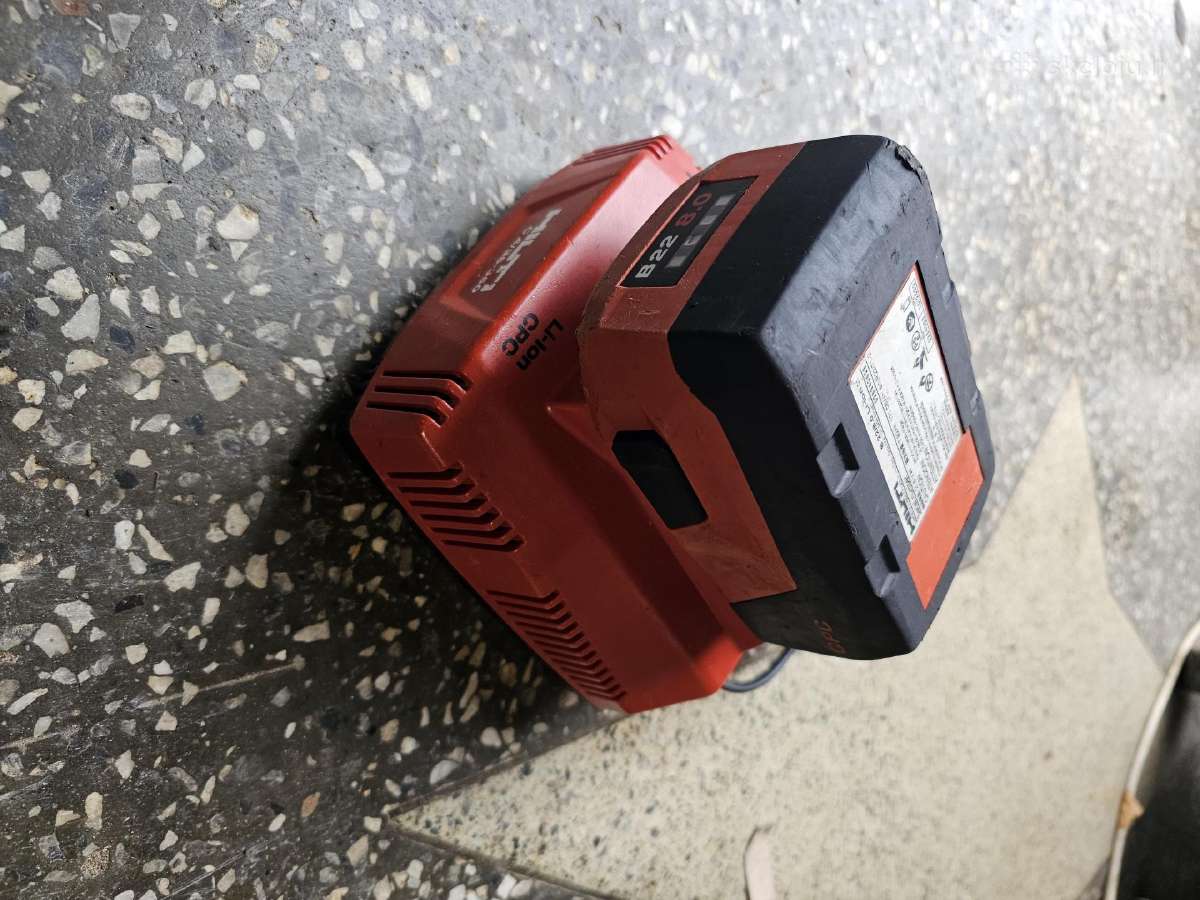 Parduodu Hilti B22 baterija su pakroveju - nuotraukos Nr. 4