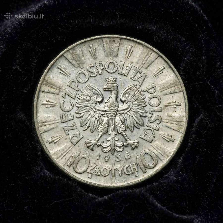 Lenkija 10 Zlotych 1936 m. - II Respublika - nuotraukos Nr. 2