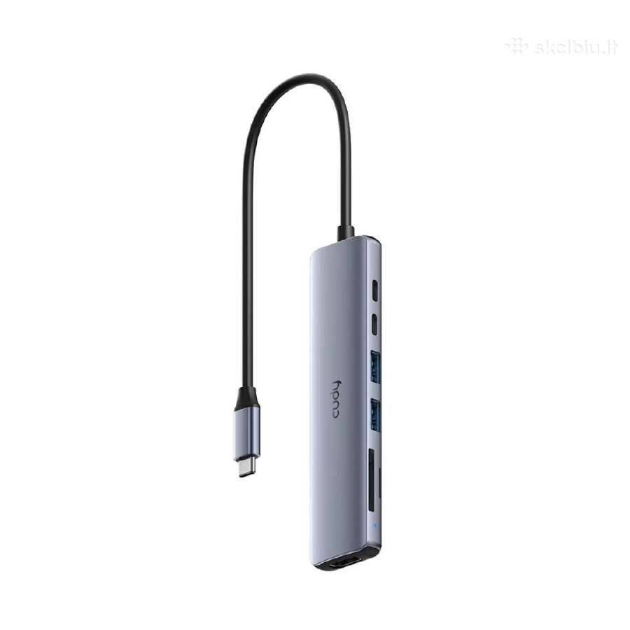 Adapteris Cudy Uh407 4k Usb-c į 2xusb-a ir Usb-c - nuotraukos Nr. 2