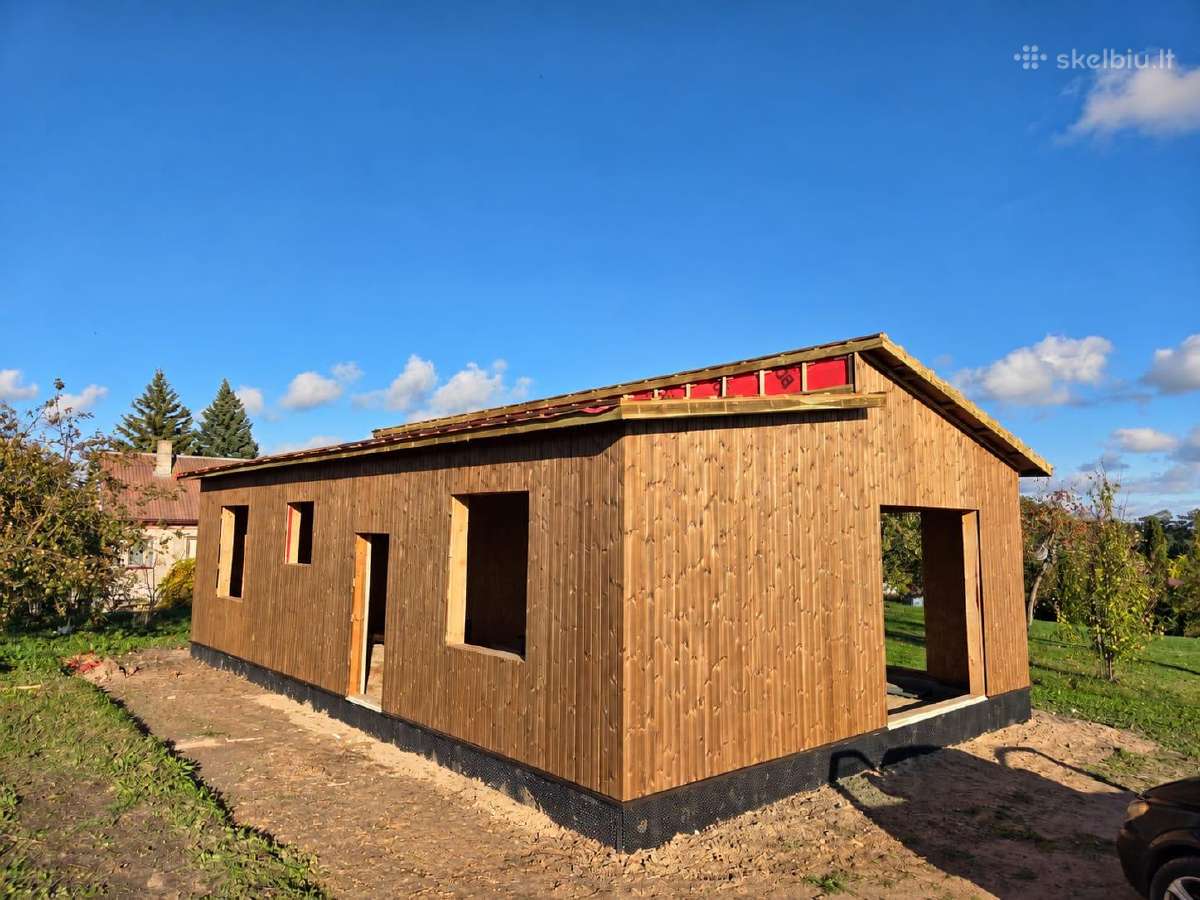 Naujai statomas namas prie Dovinės – 79,72 m² - nuotraukos Nr. 3