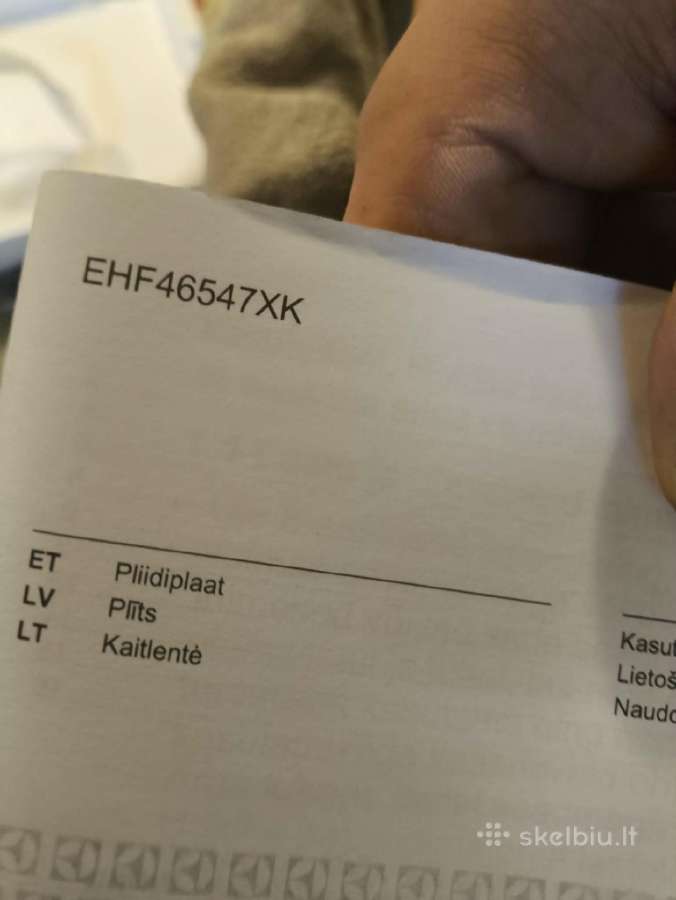 Elektrolux kaitlentė - nuotraukos Nr. 2