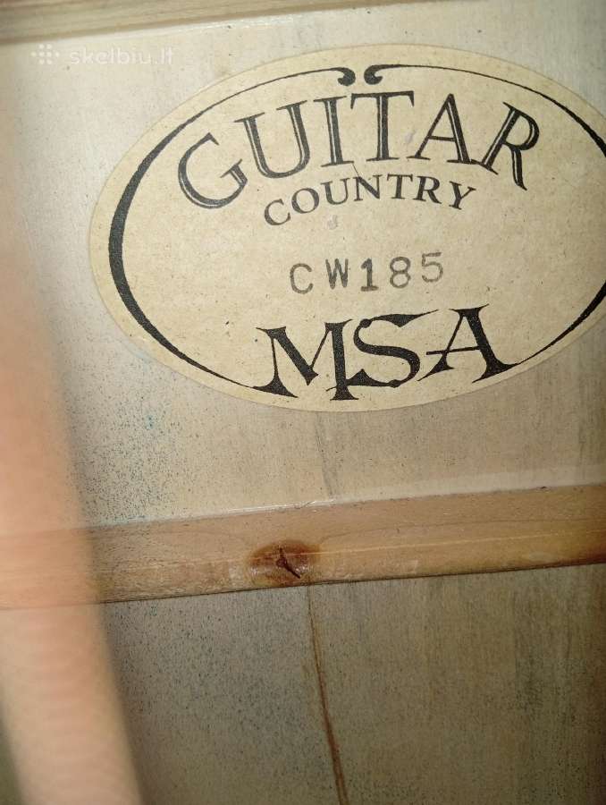 Akustinė gitara Msa Cw185 su dėklu - nuotraukos Nr. 4